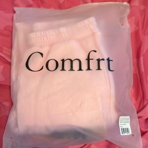 Comfrt Travel Sweatpants Petal Pink Large Brand New